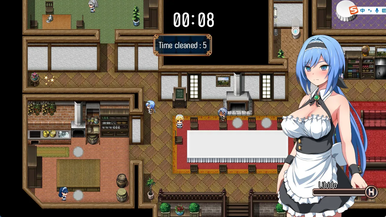 梦魇骑士~圣洁少女与堕落魔法：普通女仆服着装清洁任务，00:08与Timecleaned5